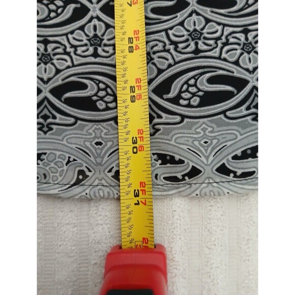 FASHION BUG Womens Blouse Tunic Lunes 3X Top Flared Long Sleeve Gray Geografic - Picture 12 of 16